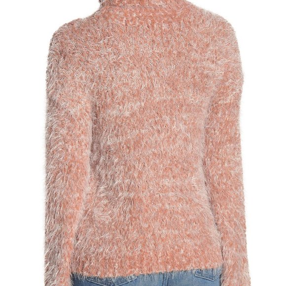 Abound Fuzzy Knit Turtleneck Sweater Tan - Picture 4 of 10